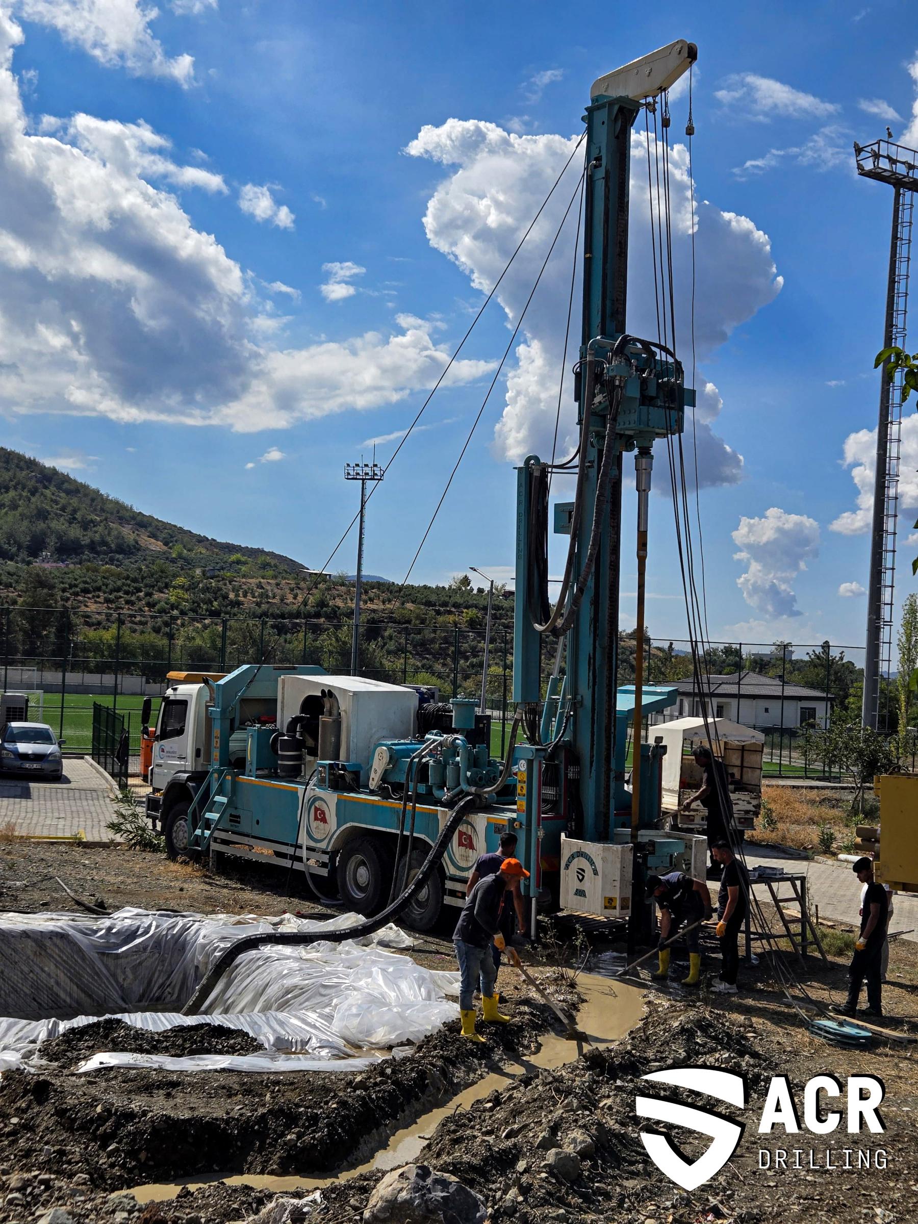 CAT C18 Twin Turbo 700 HP ACR Drilling Acarkardesler Sondaj worldwide borehole water well drilling rig